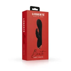 Lieberté - Vibromasseur Rabbit "Beate" - Noir/Rouge