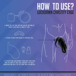 Lockdown - Cage de chasteté pour pénis - M