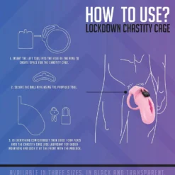 LOCKDOWN - Cage de Chasteté Small - Rose
