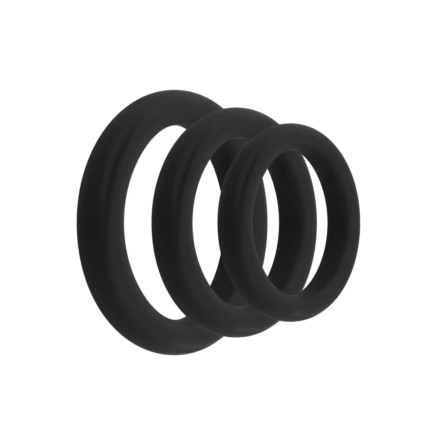 Lot de 3 anneaux péniens en silicone