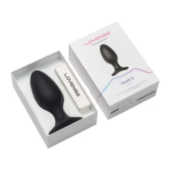 Lovense - Hush 2 Plug Anal Vibrant Avec Application - Noir