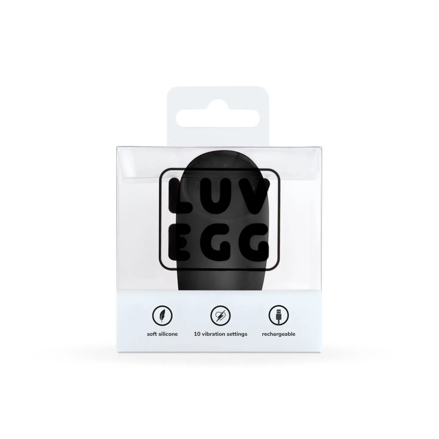 LUV EGG - Œuf Vibrant avec télécommande - Noir