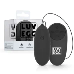 LUV EGG - Œuf Vibrant avec télécommande - Noir