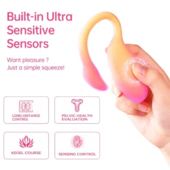 Magic Motion - Flamingo Max Œuf Vibrant & Entraîneur Kegel en Un - Orange