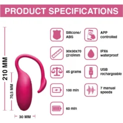 Magic Motion - Œuf vibrant flamand rose