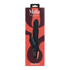Malia par Adam & Eve - Vibromasseur rabbit va-et-vient - Noir