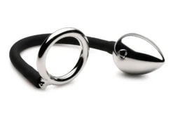 Master Series - Tug + Plug Anneau pour Pénis et Testicules avec Plug Anal - Noi