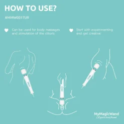 MyMagicWand - Masseur vibrant et stimulateur clitoridien - Turquoise
