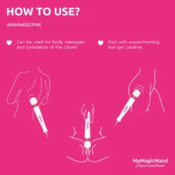 MyMagicWand - Masseur vibrant et stimulateur clitoridien - Rose