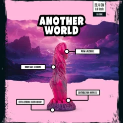 Mythical Mates - Another World Godemiché Rose & Violet - 22.4 cm