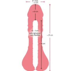 Nature Skin - Extension pour Pénis et Masturbateur 2-en-1 - 21 cm