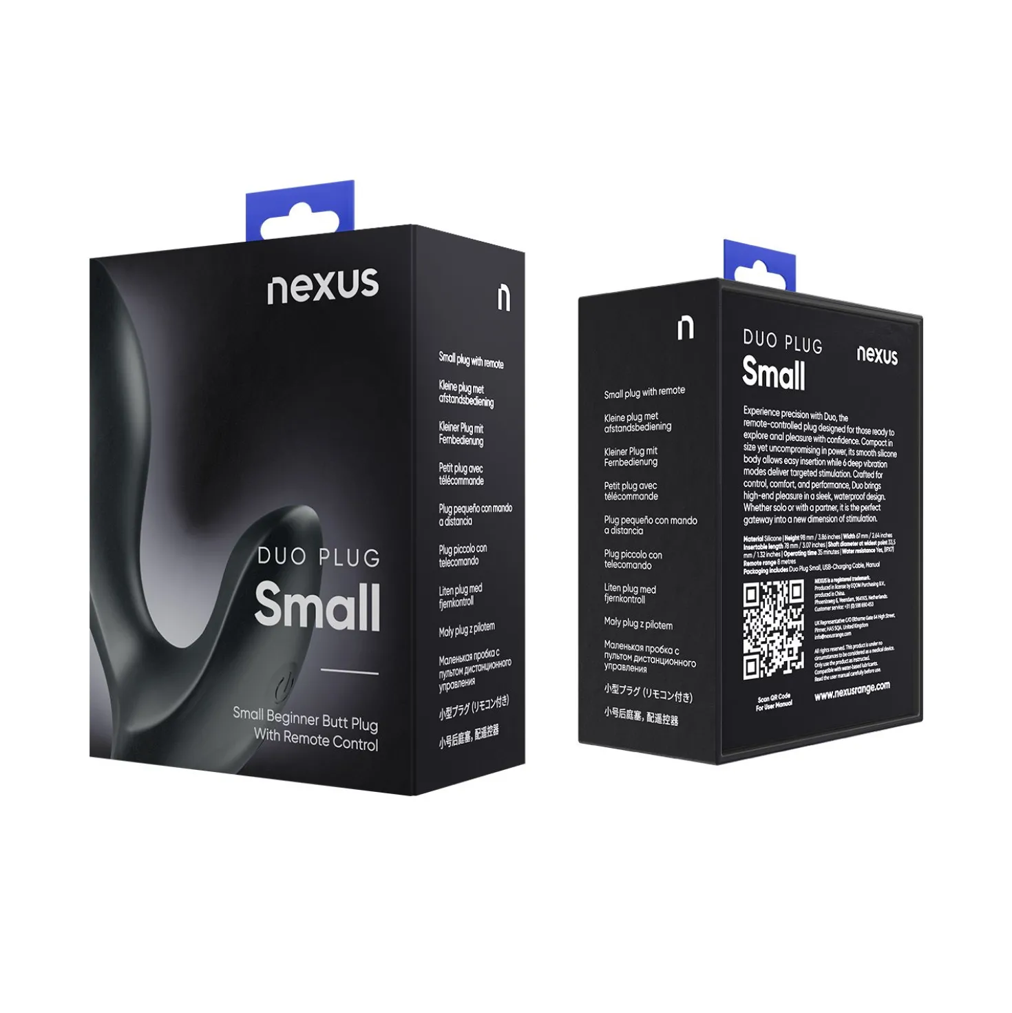 Nexus - Duo Butt Plug Petit- Noir
