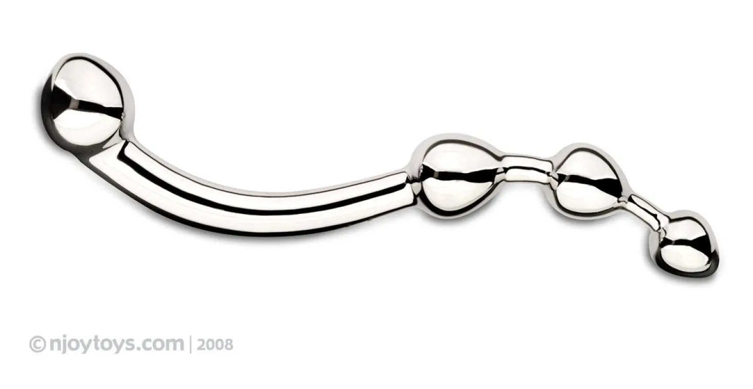 Njoy Fun Wand - Dildo G-Spot/Prostate - Argent