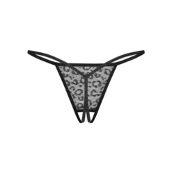 Obsessive – Bianca Lot de 2 Strings Ouverts – Noir