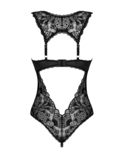 Obsessive - Body Donna Dream avec entrejambe ouvert - Noir