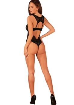 Obsessive - Body Donna Dream avec entrejambe ouvert - Noir