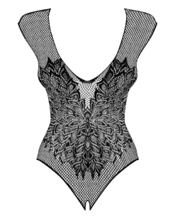 Obsessive - Body sexy avec entrejambe ouvert - Noir