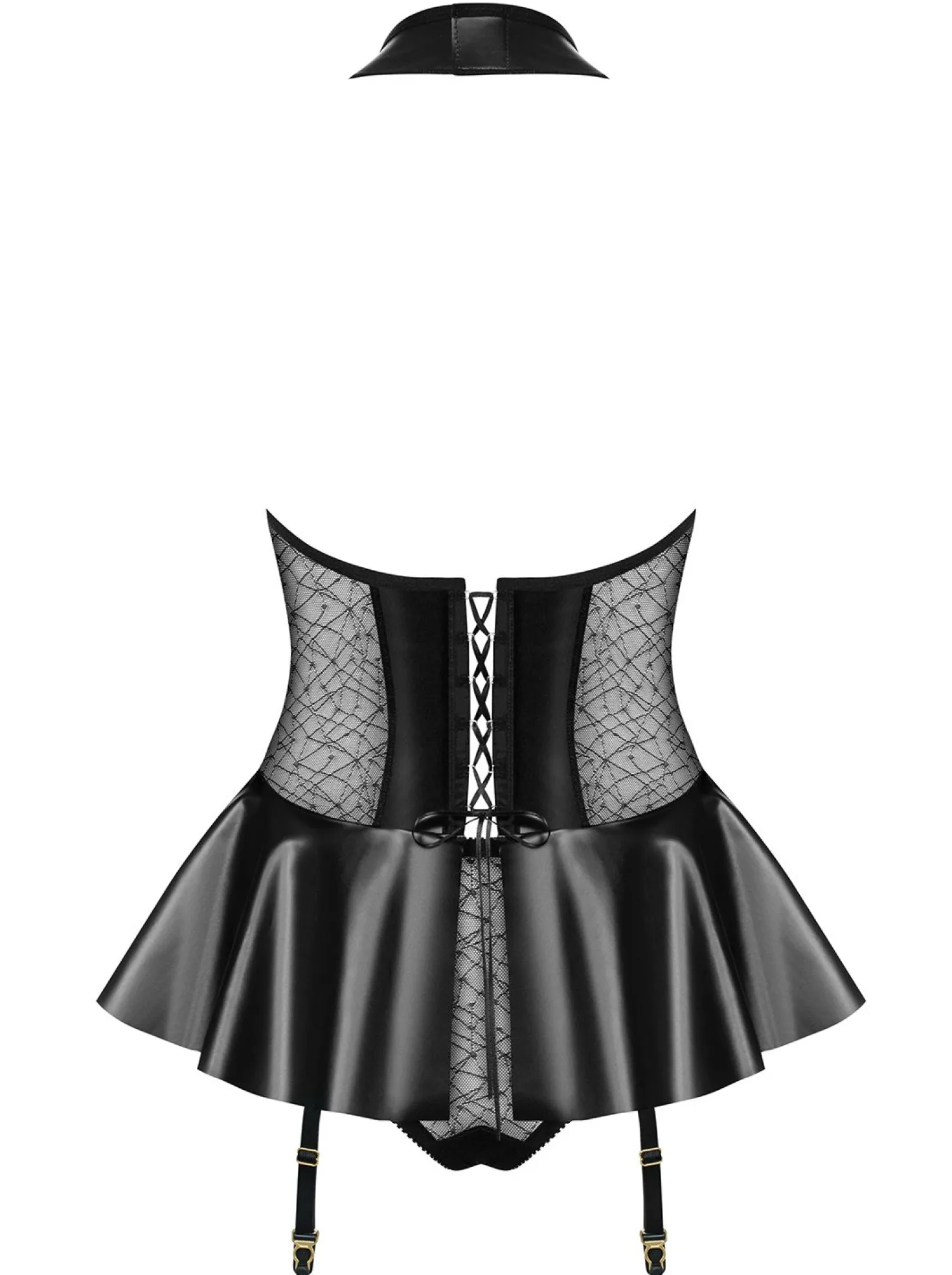 Obsessive – 859-COR-1 Corset & String – Noir