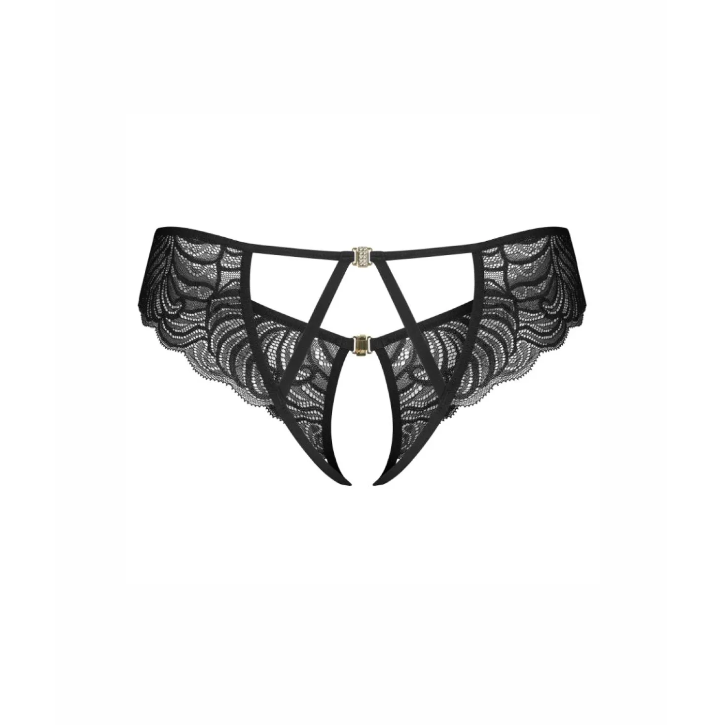Obsessive - Divienne String Ouvert - Noir