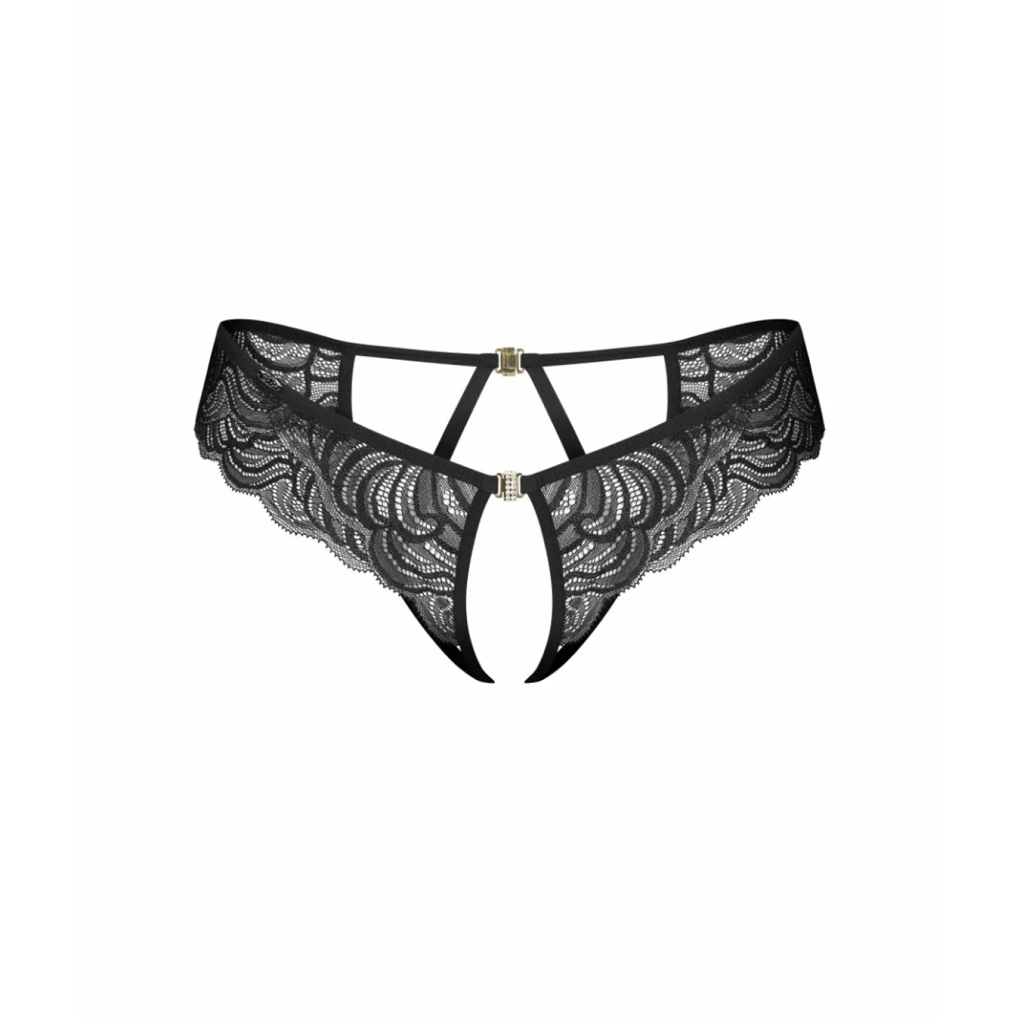 Obsessive - Divienne String Ouvert - Noir