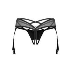 Obsessive – Dominna String Ouvert – Noir
