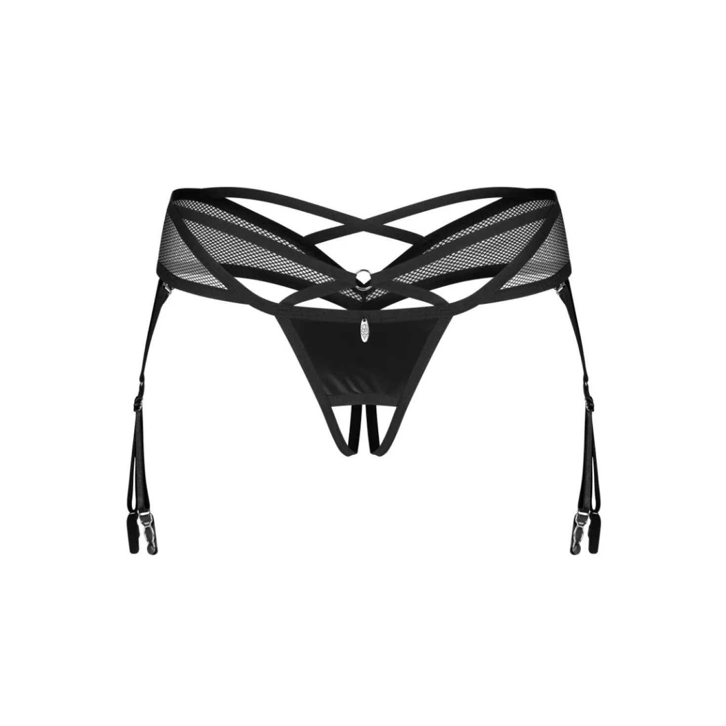 Obsessive – Dominna String Ouvert – Noir