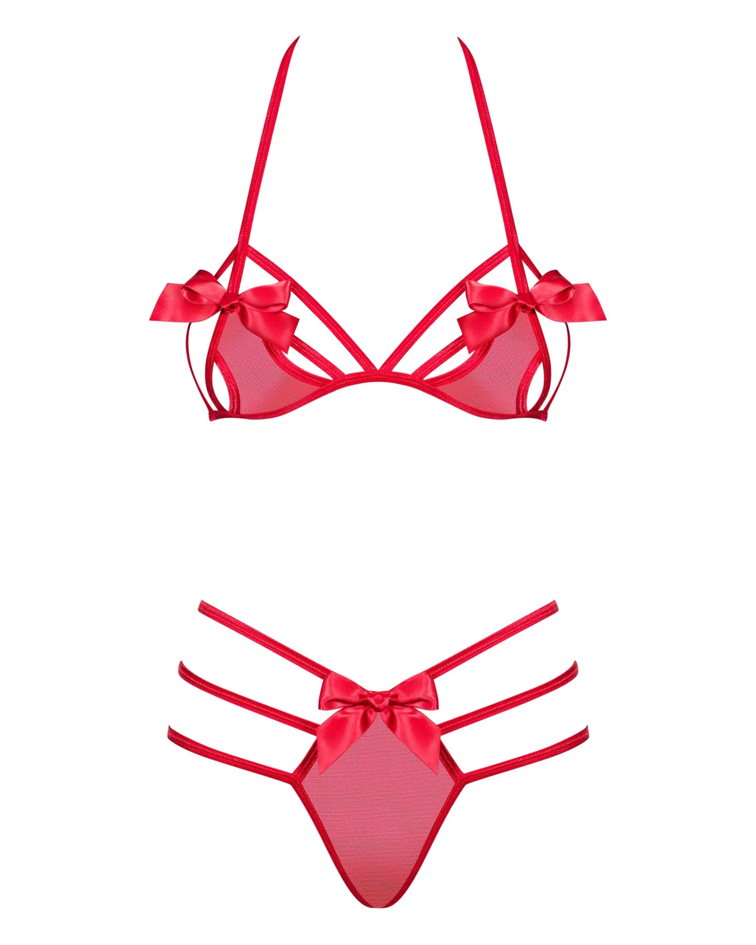 Obsessive - Ensemble de 2 pièces Giftella - Rouge