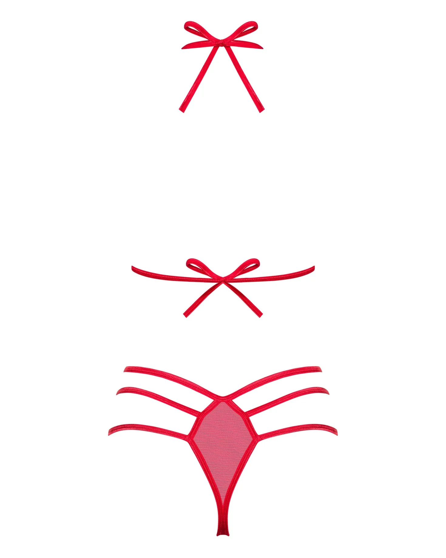 Obsessive - Ensemble de 2 pièces Giftella - Rouge