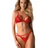 Obsessive - Ensemble soutien-gorge et string - Rouge