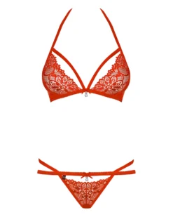 Obsessive - Ensemble soutien-gorge et string - Rouge