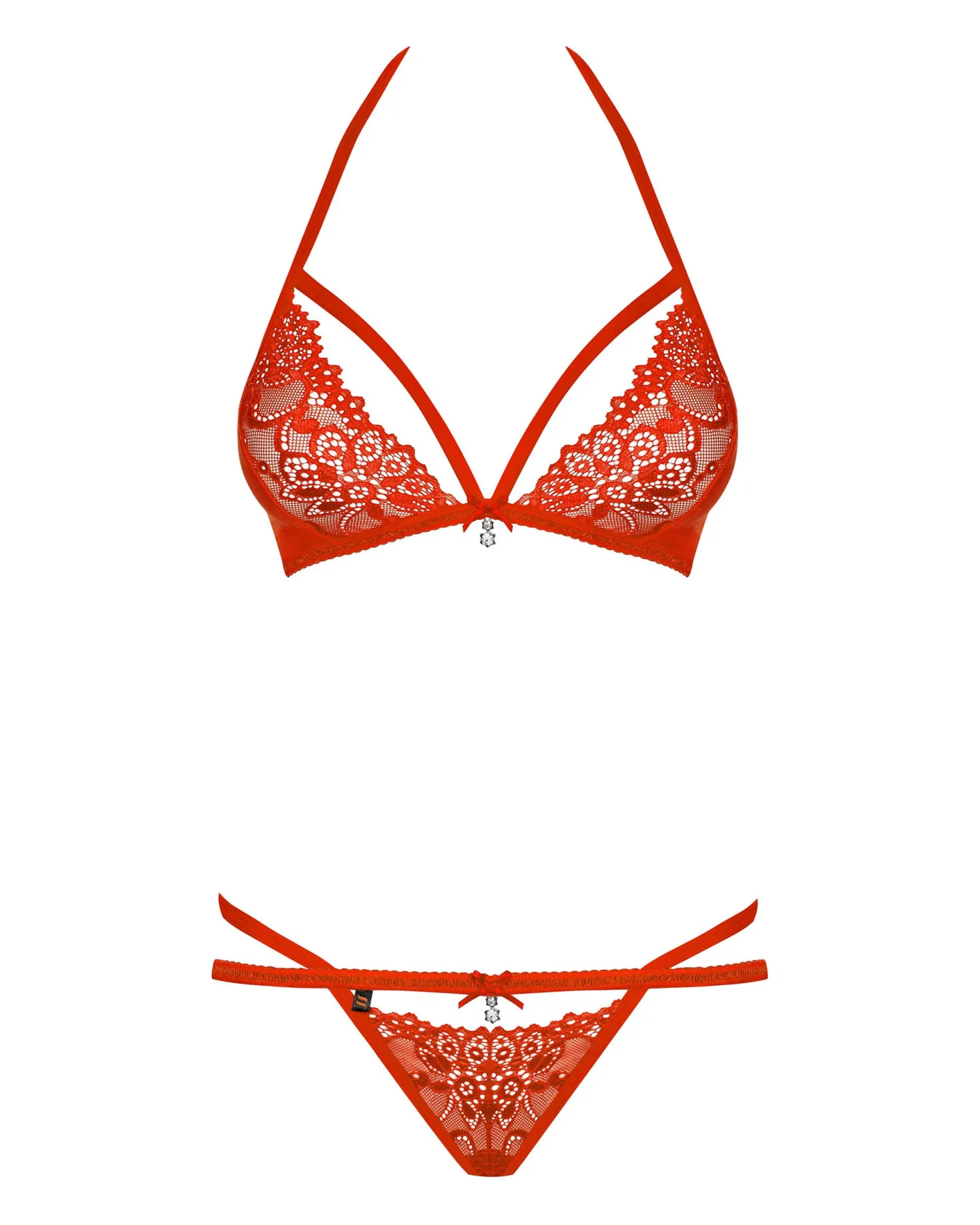 Obsessive - Ensemble soutien-gorge et string - Rouge