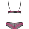 Obsessive - Ensemble soutien-gorge 2 pièces Tulia - Noir/Rose