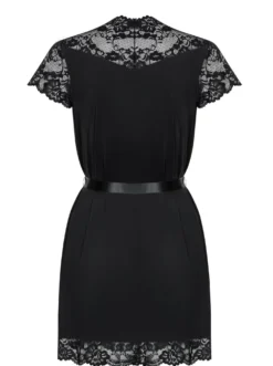 Obsessive - Kimono avec dentelle - Noir