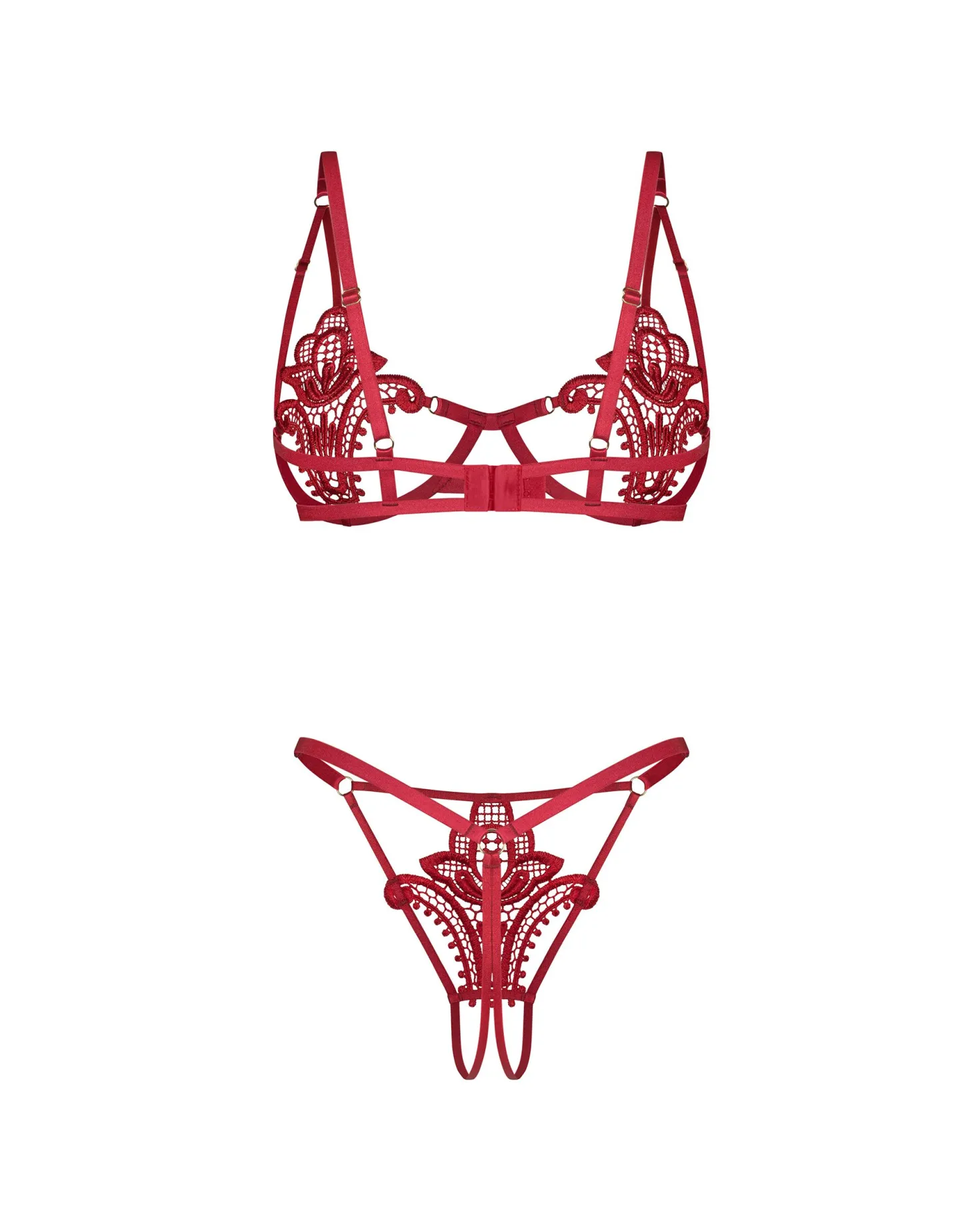 Obsessive - Luise Sublim Ensemble Ouvert - Rouge