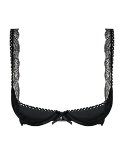 Obsessive - Miamor BH Met Kwart Cups - Zwart