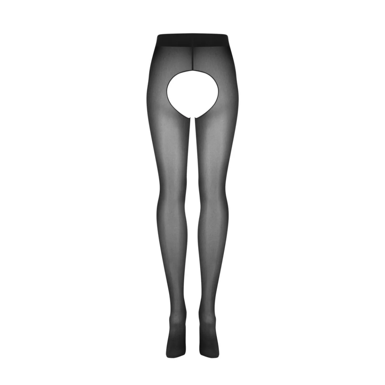 Obsessive - Norless Sexy Collant Ouvert - Noir