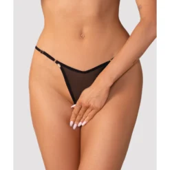 Obsessive - Oxaria String Ouvert - Noir
