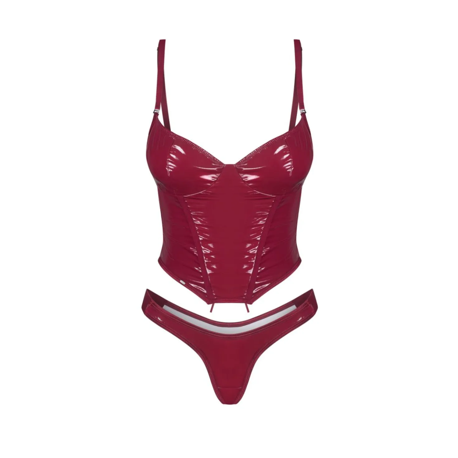 Obsessive - Redya Corset et String - Rouge