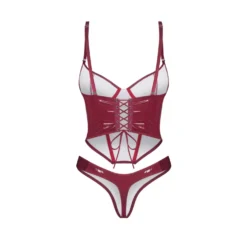 Obsessive - Redya Corset et String - Rouge