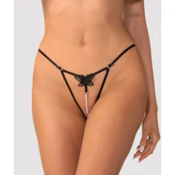 Obsessive - Selisme String Ouvert - Noir