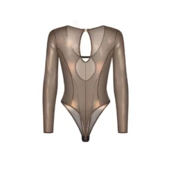 Obsessive – Soranna Teddy Ouvert Manches Longues – Marron