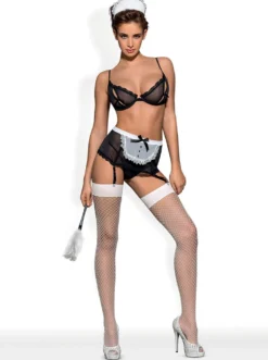 Obsessive - Tenue de soubrette pour jeu de rôle - 5 pièces