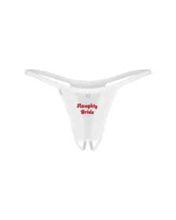 Obsessive - Weddya Bride String Ouvert - Blanc