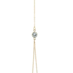 Otazu - Twin Crystal Anklet - Transparent