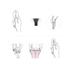 Panty Rebel - String vibrant - Noir