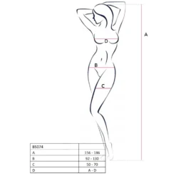 Passion - BS074 Catsuit - Blanc