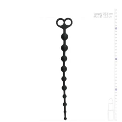 Perles anales longues en noir