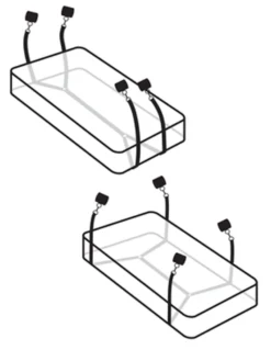 Pipedream - Sangles de matelas - Noir