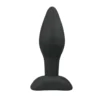 Plug anal noir en silicone - Small