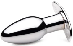 Plug anal rechargeable Chrome Blast avec télécommande - Petit
